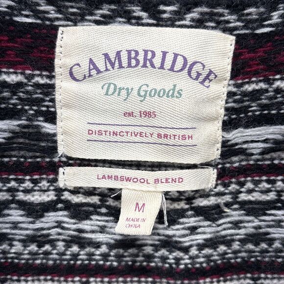 Cambridge Dry Goods Nordic Fair Isle Lambswool Duster Cardigan  Size M Vintage - Picture 6 of 11